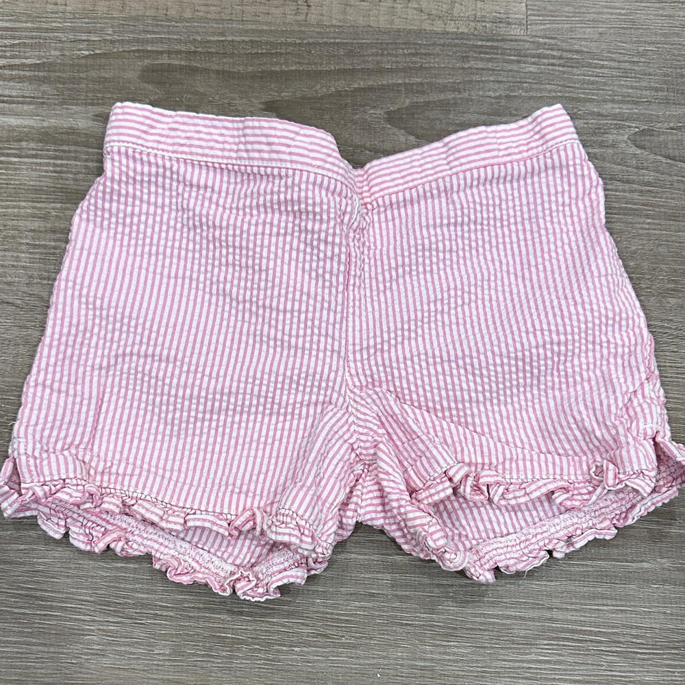Lilly Pulitzer Seersucker Stripe Ruffle Shorts